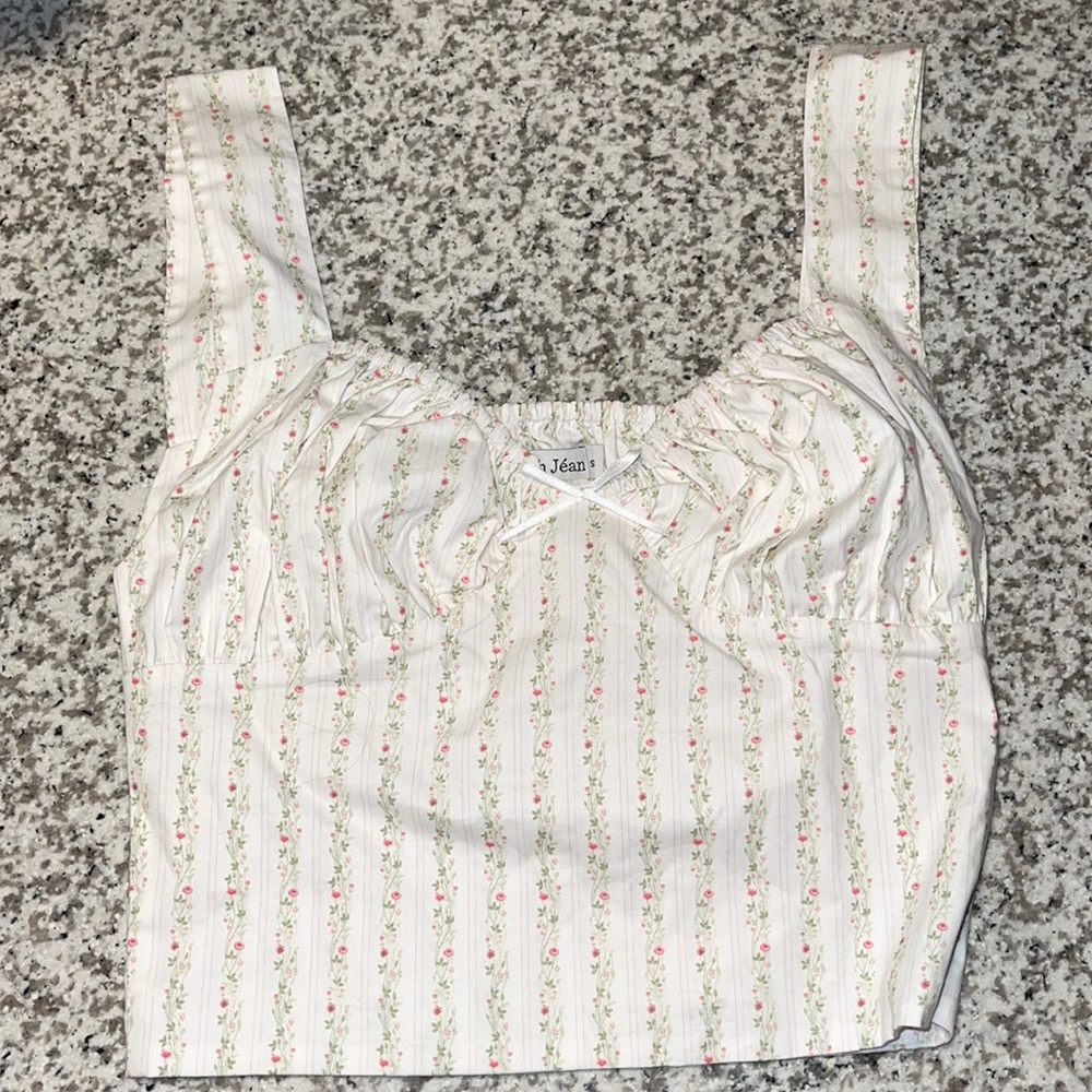With Jean Crop Top